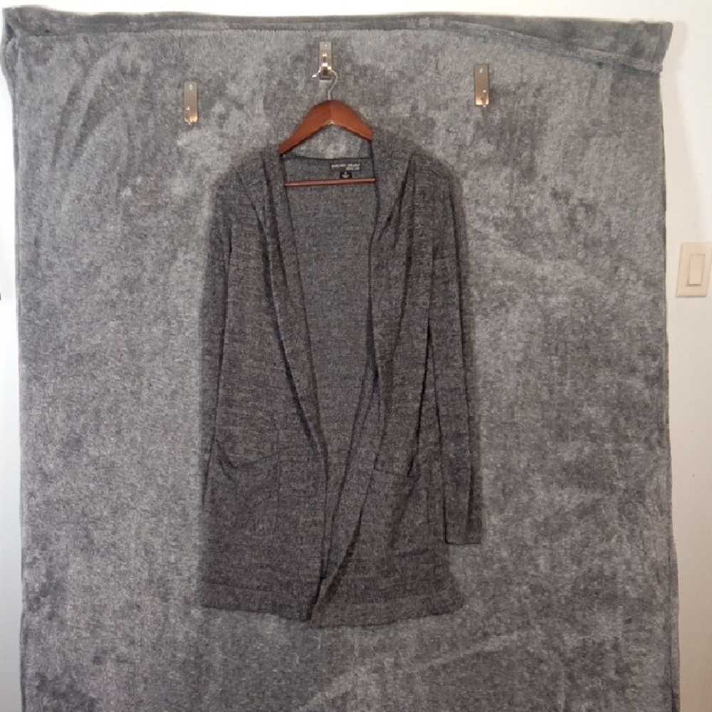 Barefoot Dreams Cozychic Lite  Hooded Gray Women's Cardigan Womens Xs
